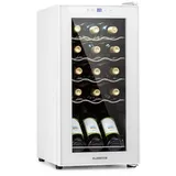 Klarstein Weinkühlschrank 44l Touch-Bedienfeld 5-18°C Weißes Glas