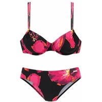 LASCANA Bügel-Bikini Damen schwarz-bedruckt, Gr.36 Cup C,