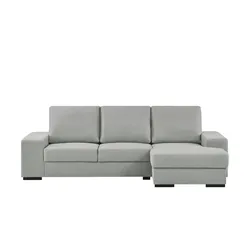 Ecksofa  Rome ¦ grau ¦ Maße (cm): B: 276 H: 92 T: 146.0