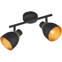Trio Reality Strahler Punch 2er Schwarz matt
