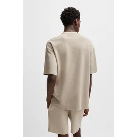Hugo Relaxed fit T-Shirt aus Baumwoll-Mix Modell 'NUWAFFLE', Offwhite, M