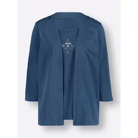 Sieh an! 2-in-1-Shirt in jeansblau | Gr.: 52