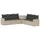 vidaXL Sofa Set 7-tlg. grau/dunkelgrau