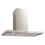 Candy Dunstabzugshaube CMB955X DE / 90cm Breite / 213W Leistung / 3 Leistungsstufen/max. Luftleistung: 511m3/h/Abluft & Umluft/Energieeffizienz C/kostensparende LED-Leuchte/Edelstahl