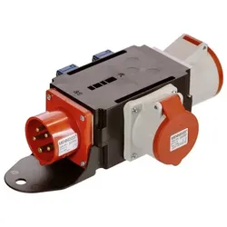 MIXO-Adapter "DONAU" E: 400V/16A A: 2x230V, 1x16A, 1x32A