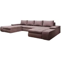 Luxusbetten24 Schlafsofa Designer Sofa Martino, mit Schlaffunktion rosa