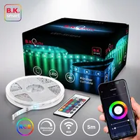 B.K.Licht LED-Streifen, 5m Smart Home LED Band dimmbar mit