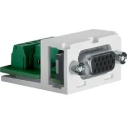 Berker 1994 VGA Modul Zubehör polarweiß/schwarz