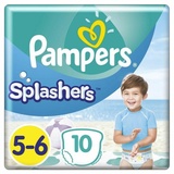 Pampers Splashers Einweg-Windeln, Grxf6xdfe 5-6, 10 Stxfcck