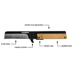 Gerber Messer »QUADRANT«, Einhandmesser - beige