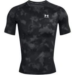 UNDER ARMOUR HeatGear Printed Funktionsshirt Herren 001 - black/white L