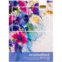 IDENA Acrylmalblock A4 15 St. 190 g weiß