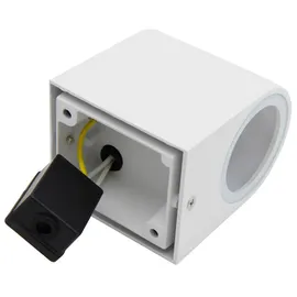 McShine Wandleuchte Oval-W, weiß, IP44, 1x GU10, Aluminium Gehäuse - Weiß