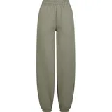 URBAN CLASSICS Ladies Fluffy Sweatpants paleolive, 4XL - 4XL