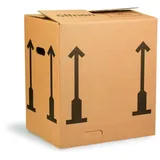 TransPak Umzugskarton Wellpappe L440xB340xH474mm zweiwellig braun
