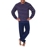 normann Frottee Pyjama lang Blau 60/62