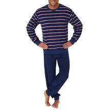 normann Frottee Pyjama lang Blau 60/62