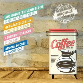 Nostalgic-Art Kaffeedose eckig braun 1,3 l