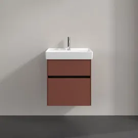 Villeroy & Boch Waschtischunterschrank 2 Auszüge 51 x 54,6 x 41,4 cm Wine Red