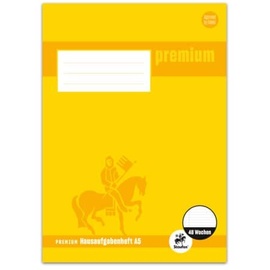 Staufen Staufen® Hausaufgabenheft Premium Lineatur SL liniert DIN A5 48 Blatt