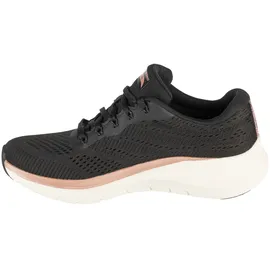 SKECHERS Arch Fit 2.0 Glow The Distance Damen Black Mesh/Rose Gold Trim 39