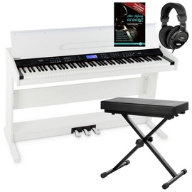 FunKey DP-88 II Digitalpiano Set mit Keyboardbank, Kopfhörer und Klavierschule)