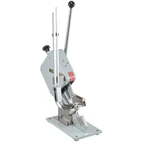 Vevor Hochwertige manuelle u-förmige Wurst-Klipper-Schneidemaschine mit einer Schachtel Clips (5000 Stk.), robuste Brot Schneidemaschine aus A304-Feinstahl, klappbarer Allesschneider, 37x19x57 cm