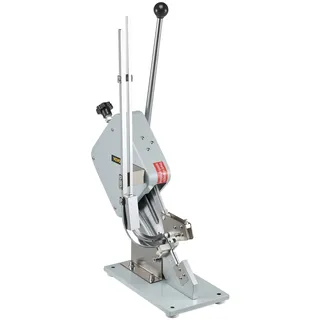 Vevor Hochwertige manuelle u-förmige Wurst-Klipper-Schneidemaschine mit einer Schachtel Clips (5000 Stk.), robuste Brot Schneidemaschine aus A304-Feinstahl, klappbarer Allesschneider, 37x19x57 cm