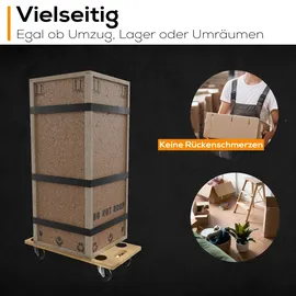 Tronitechnik Rollbrett TT-RB 02 SET 2 Stück Transportroller rutschfest je 200 kg Tragfähigkeit - Möbel Transporthilfe