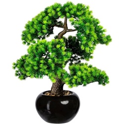 Kunstbonsai Bonsai Lärche Bonsai Lärche, Creativ green, Höhe 48 cm, im Keramiktopf grün