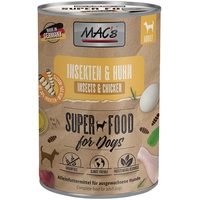 MAC's Nassfutter für Hunde mit Insekten 6 x 400 g - Insekten & Huhn