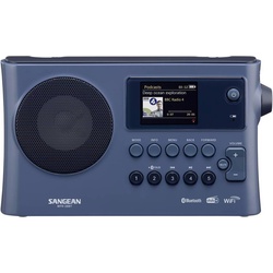 Sangean Sangean WFR-28BT Internet Tischradio DAB+, FM DAB+, WLAN, Bluetooth, AUX, Internetradio Akku-Ladef (FM, DAB+, WLAN, Bluetooth), Radio, Blau