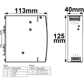 ISOLED LED Hutschienen-Trafo 24V, 24~28V/DC, 0-150W
