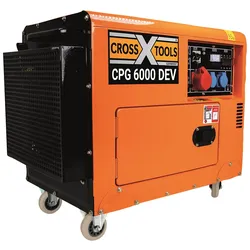 Cross Tools Diesel Stromerzeuger Generator CPG 6000 DEV, max. 3300W / 230V - max. 5000W / 400V
