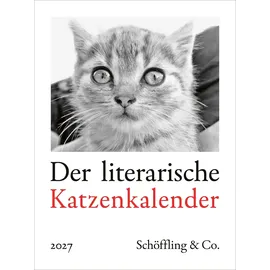 Schöffling Der literarische Katzenkalender Wandkalender 2027 DIN A4 hoch