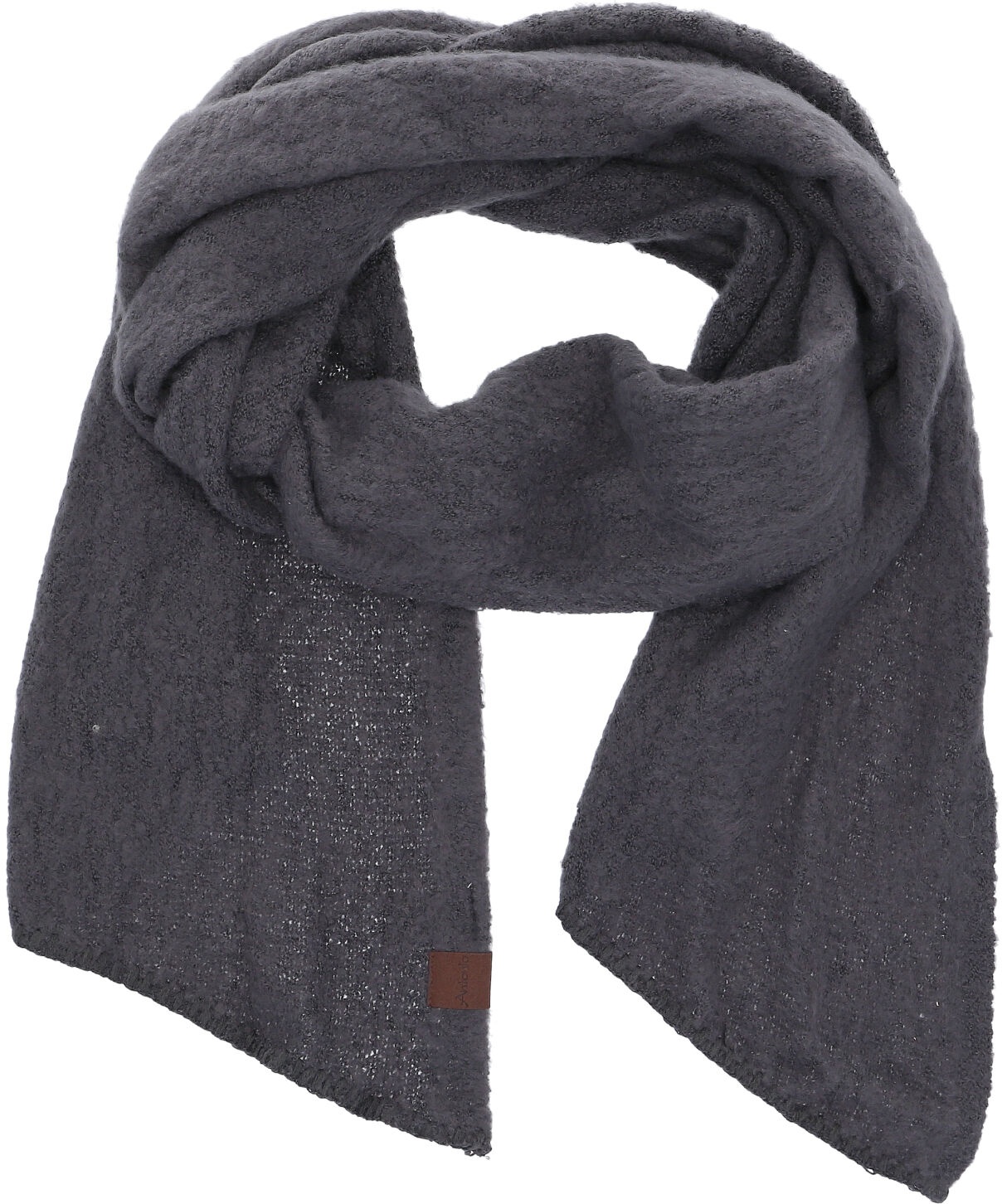 Antonio Damen Strick Schal Bouclé dark grey