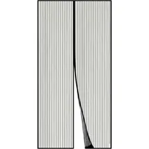 luxuskollektion Fliegengitter Tür Insektenschutz Magnet 120 x 220 cm Schwarz
