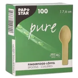 Papstar Fingerfood Löffel Holz 7,6 cm 100 St.