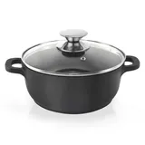 Orion GRANDE Kochtopf mit Glasdeckel | 20 cm