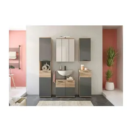 xonox.home X12B8B01 Mason Badezimmer Möbel Set, Komplementäres Badezimmer Set 5-TLG
