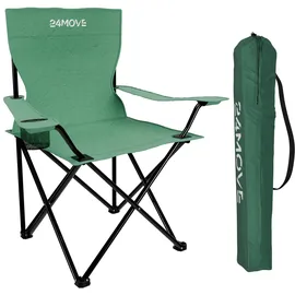 24move Campingstuhl 2er Set Grün
