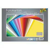 Folia Fotokarton Mix 25 x 35 cm 300 g/qm 25 Blatt mehrfarbig