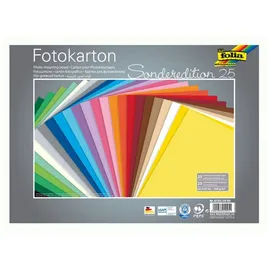 Folia Fotokarton Mix 25 x 35 cm 300 g/qm 25 Blatt mehrfarbig