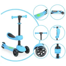 Moni Kinderroller 2 in 1 Blau