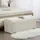 Homcom Sitzbank Bettbank Cremeweiß 110 x 40 x 44 cm