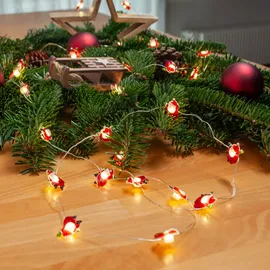 LINDBY LED-Lichterkette Batterie 3 m Rot