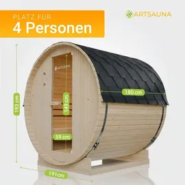 Artsauna Spitzbergen 180 inkl. 6 kW Ofen