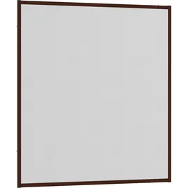 hecht International Fliegengitter Fensterbausatz Master Slim 130 x 150 cm Braun