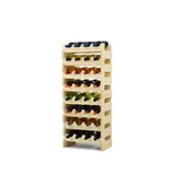 Proregal Weinregal Vinoteca Flex HxBxT 90 x 47 x 29 cm 32 Flaschen Massives Kiefernholz Natur Unbehandelt