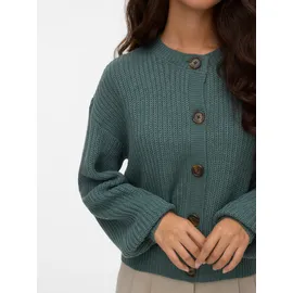 Vero Moda Strickjacke VMLEA LS O-NECK CARDIGAN NOOS«, grün